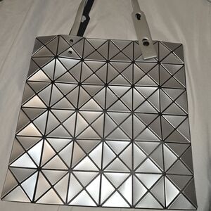 Issey Miyake Baobao Silver Tote Bag, Used